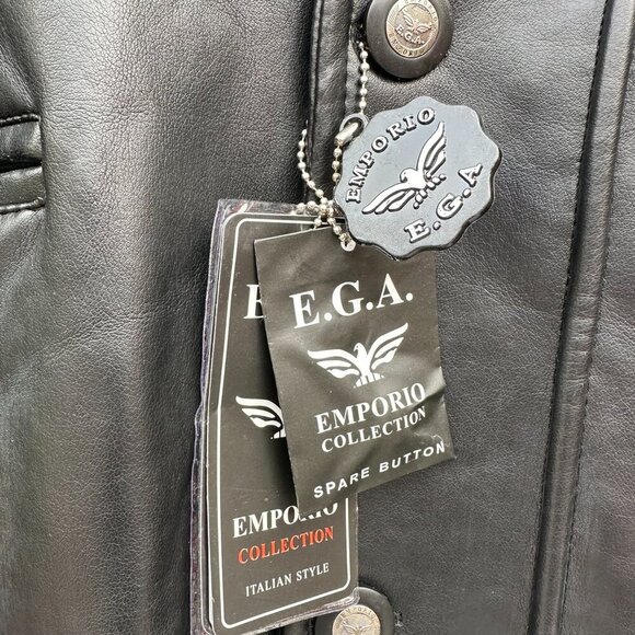 ** HOST PICK "" E.G.O. EMPORIO COLLECTION MENS FAUX LEATHER 3/4 LENGTH NWT - Picture 5 of 15